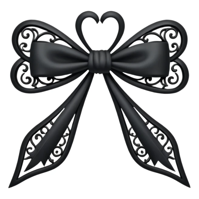 A bow in the style of wicked movie  sticker