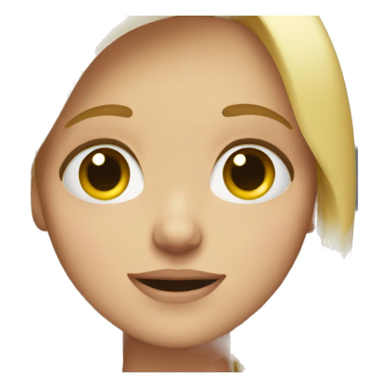 Blonde girl happy but crying tears sticker