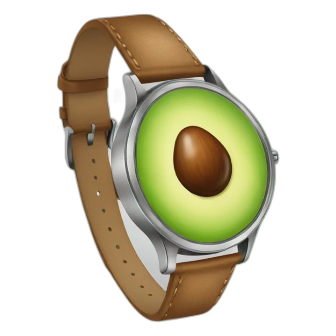 avocado-looks-wristwatch sticker