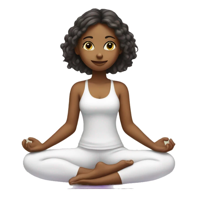 girl in butterfly yoga pose sticker