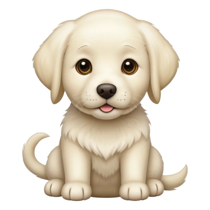 White Labrador sticker