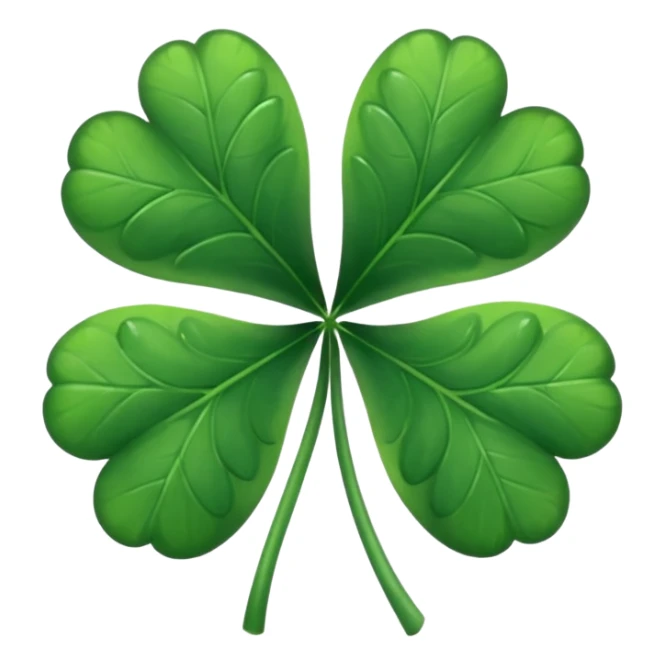 Trebol de 5 hojas emoji black clover sticker