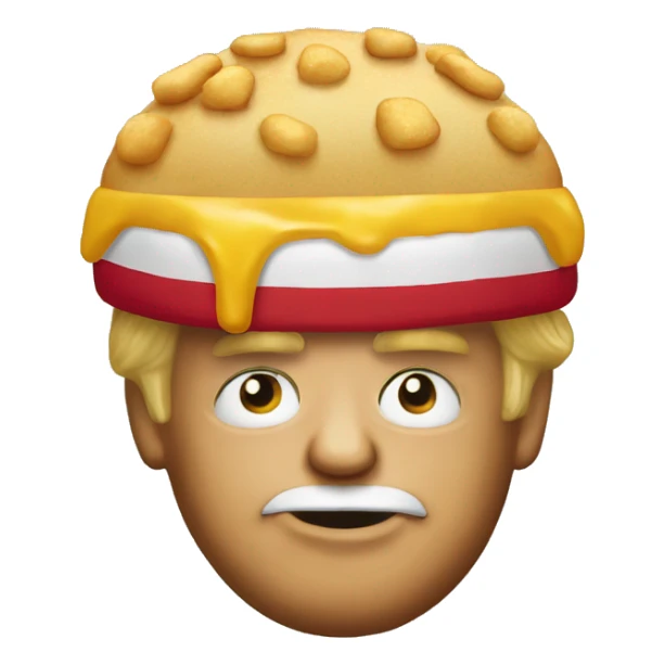 donald trump wearing a mcdonalds shirt sticker