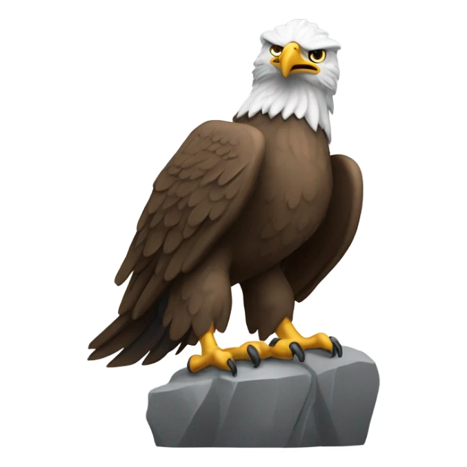 Eagle who is a winner sticker