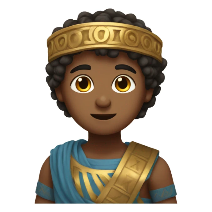 boy in a Ancient Greek costume singing sticker