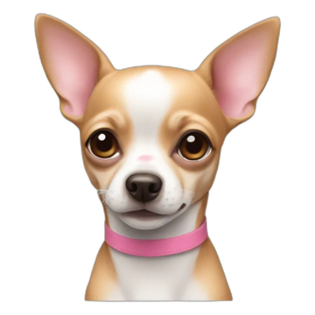 a little chihuahua with a pink nose  sticker