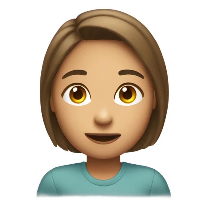 Draw a girl saying “GLO” in speech bubble  sticker