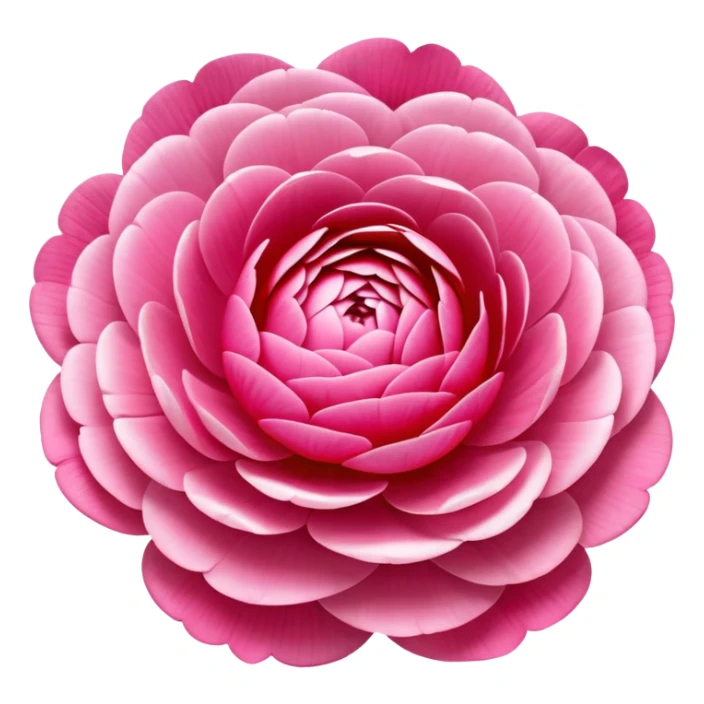 beautiful ranunculus flower with layered petals sticker
