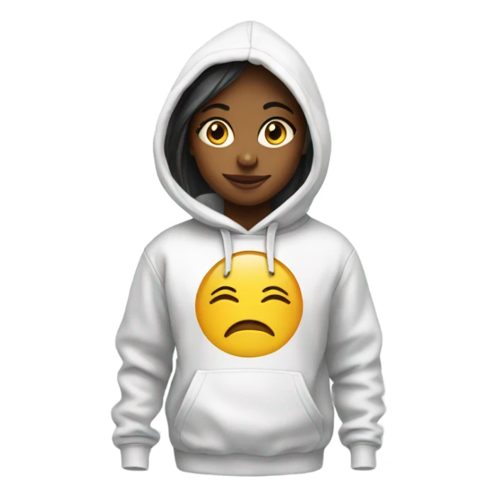 girl wearing swtd hoodie sticker