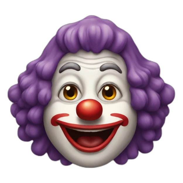 Singe clown sticker