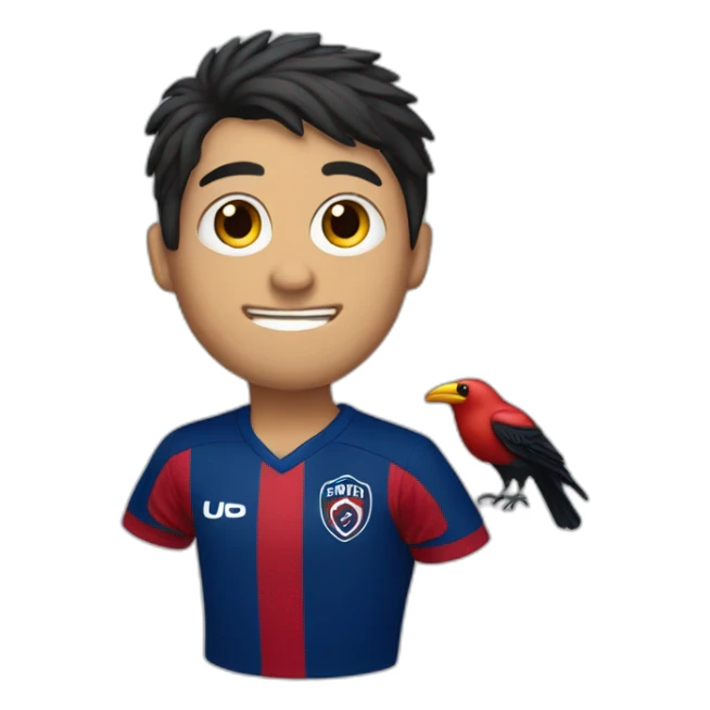 crow with a san lorenzo soccer shirt sticker