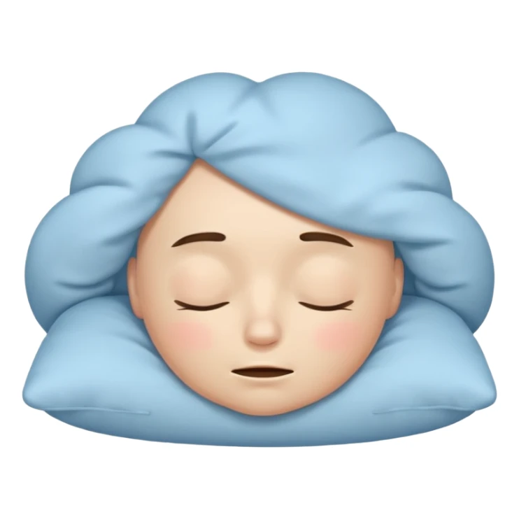 REM Sleep in the style of an iOS emoji sticker