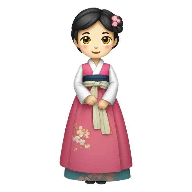 Hanbok dress traditional  sticker