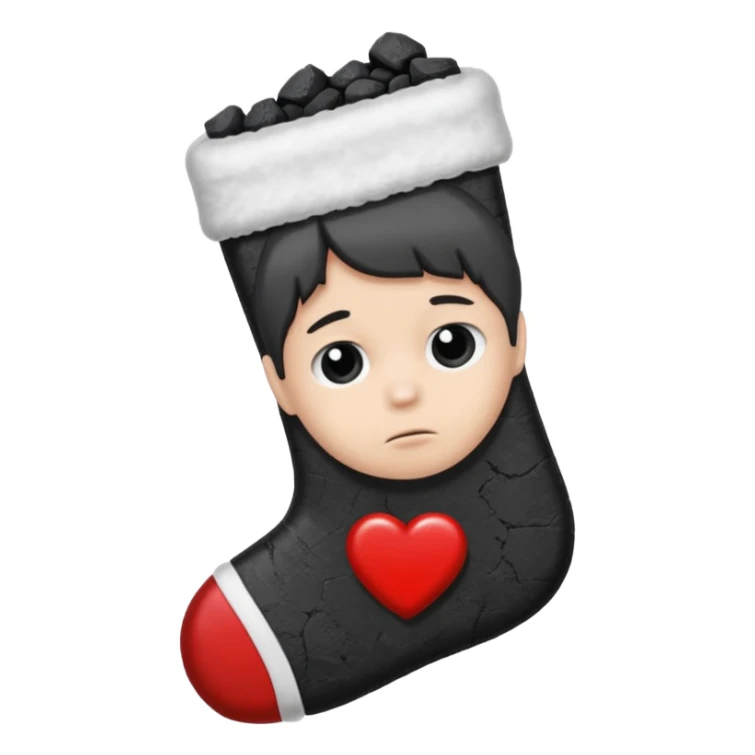 Christmas with fuel shortages, drawings for children sticker