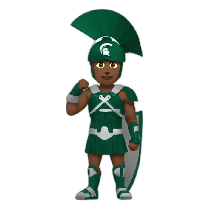 michigan state university spartan sticker