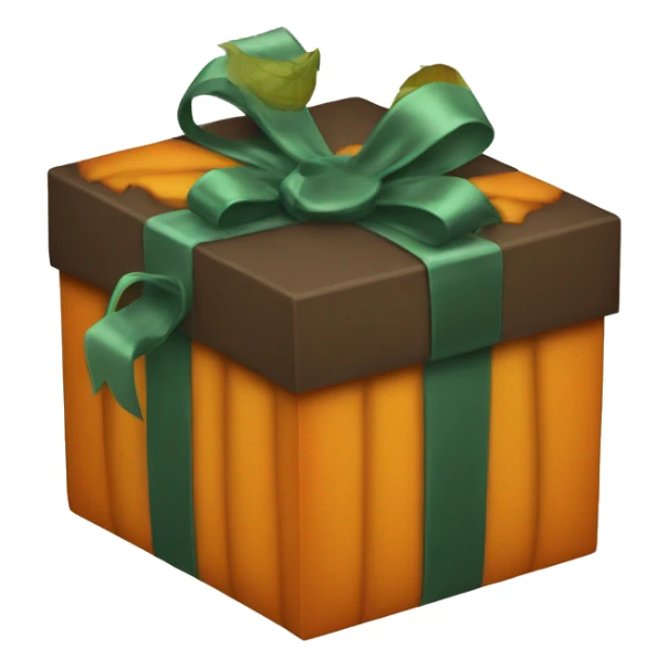 pumpkin gift box sticker