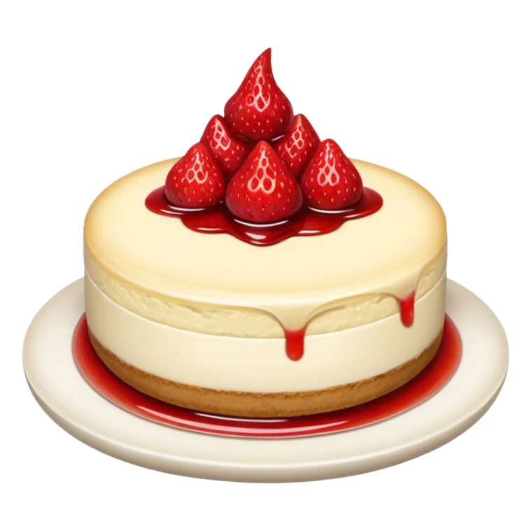 cheesecake with stawberry jam in it sticker