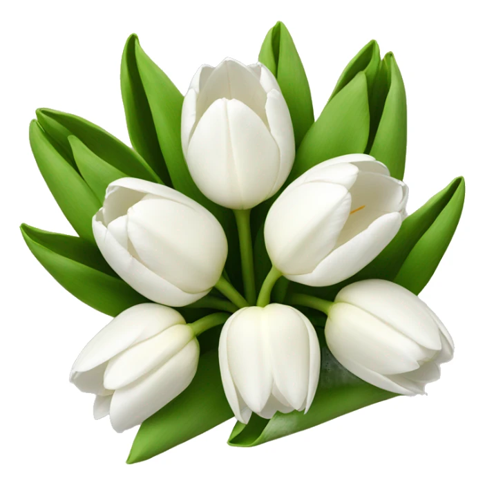 White Tulips sticker