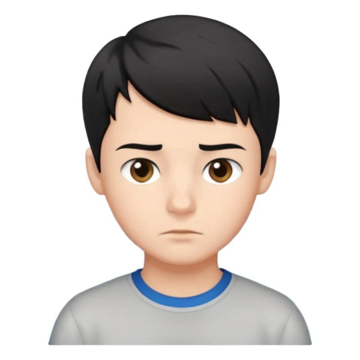 boy with short black hair, ocean, air, perfectionist sticker