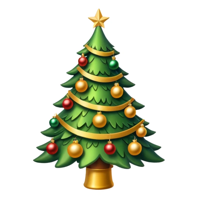 christmas tree with yellow warm glow liht sticker