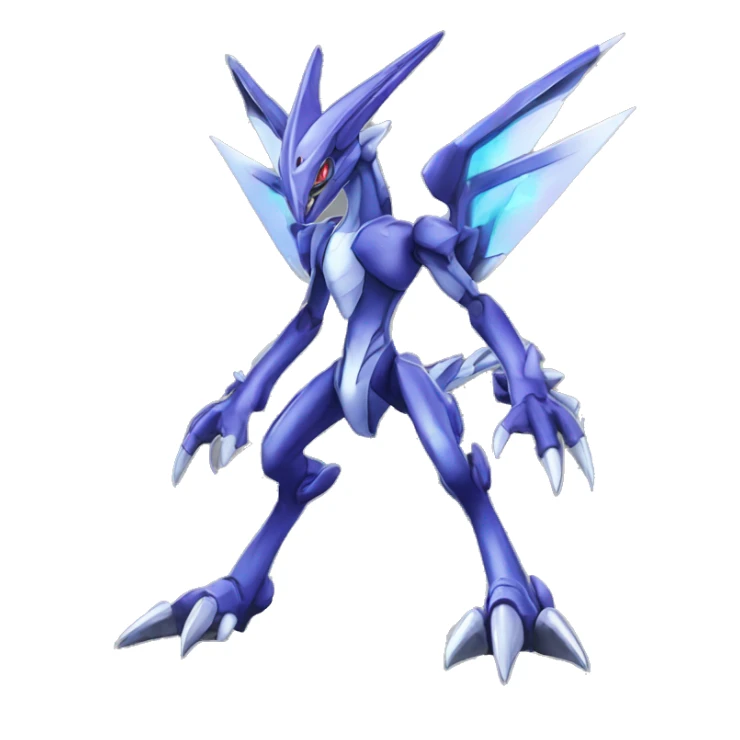  Cool Edgy Shiny Godly Digimon-Genesect-Dialga-Reptile full body sticker