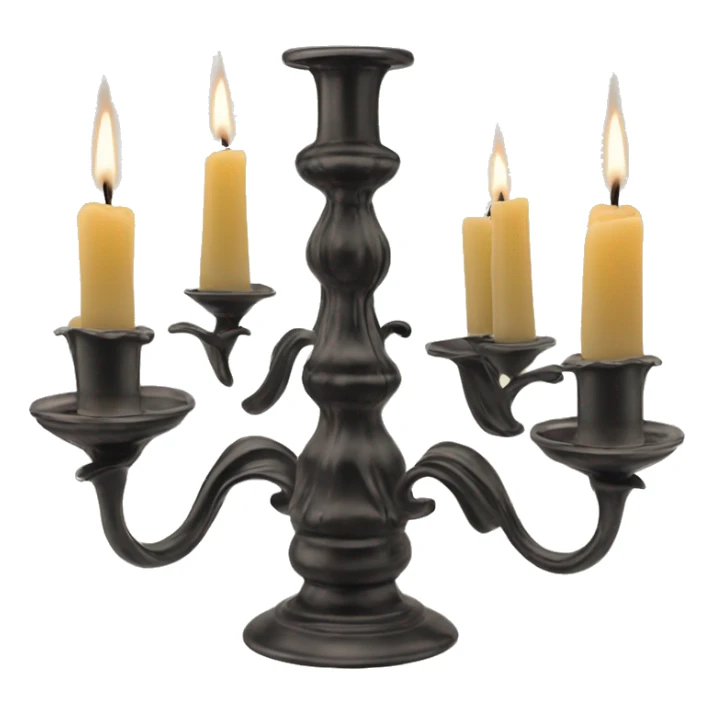 Vintage candle holder for 5 candles  sticker