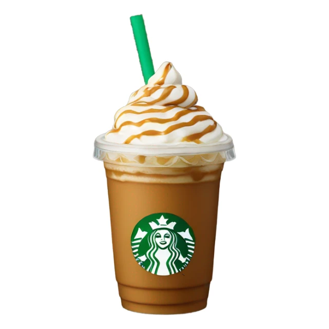 Caramel Crème Frappuccino Starbucks  sticker