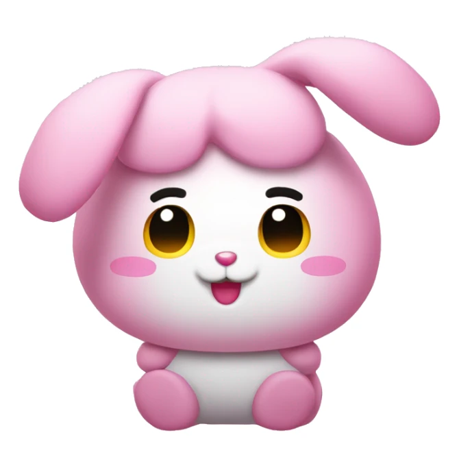 cooky bt21 pink bunny sticker