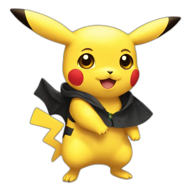 Pikachu niño negro sticker