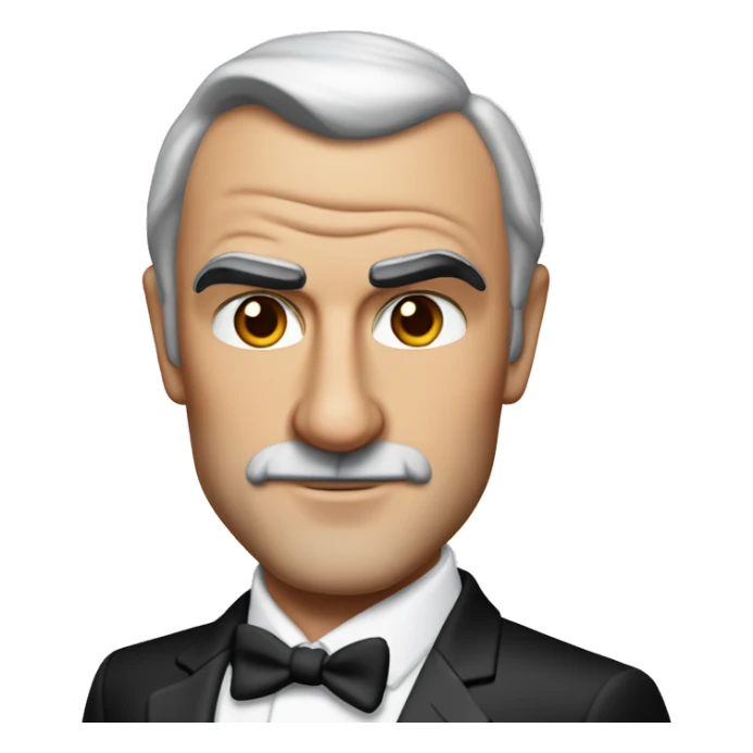 Sean Connery as James Bond detailed sticker