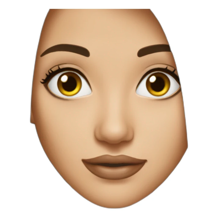 pretty-woman-straight-dark-hair-hazel-eyes sticker