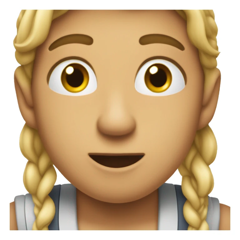 Una cara mirando hacia arriba y silbando  sticker