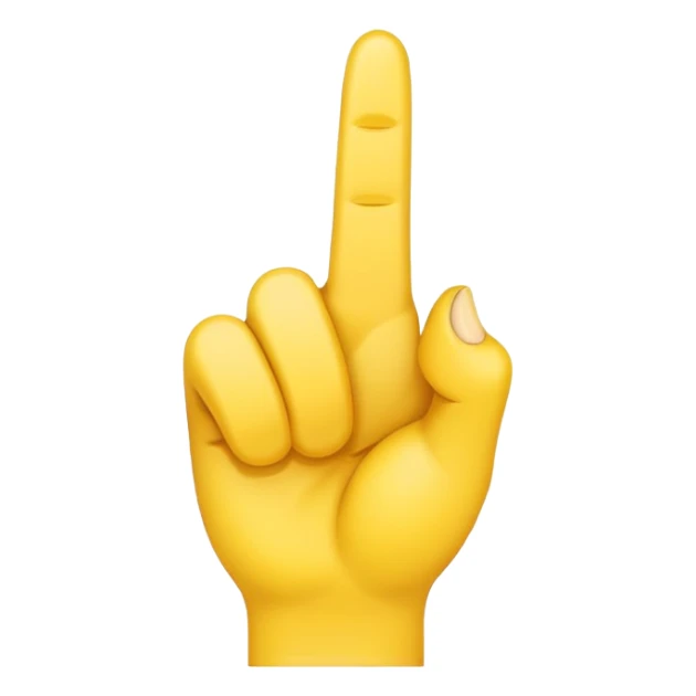 emoji with middle finger  sticker