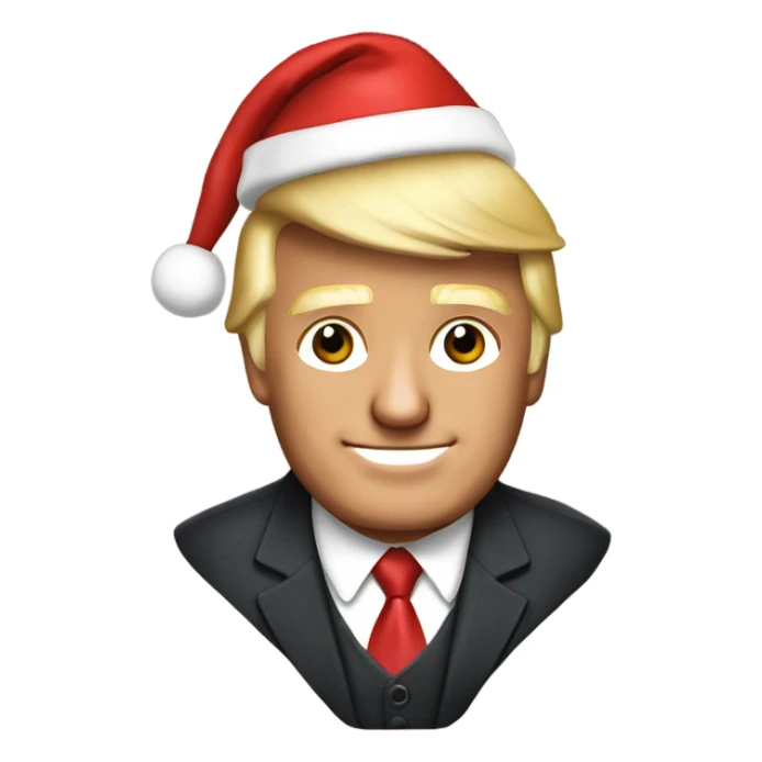 Merry Christmas Donald Trump sticker