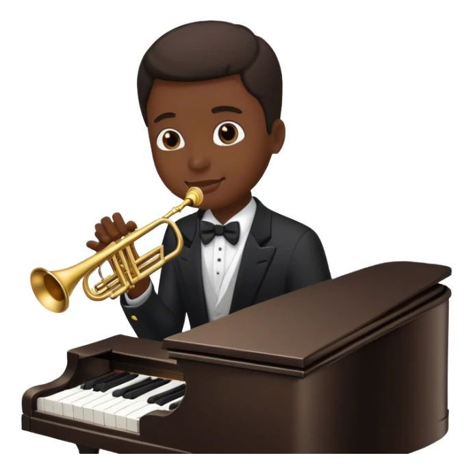 piano trump sticker