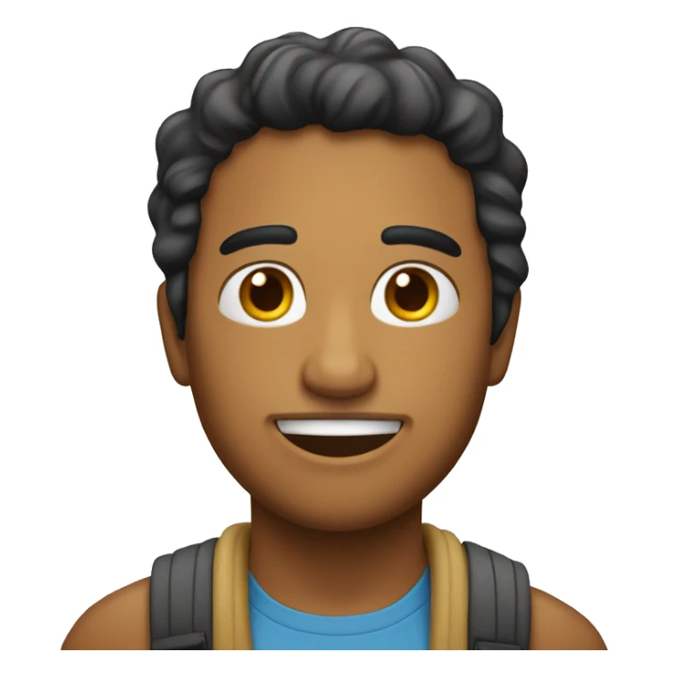 Una persona con pelo crespo piel media morena sticker