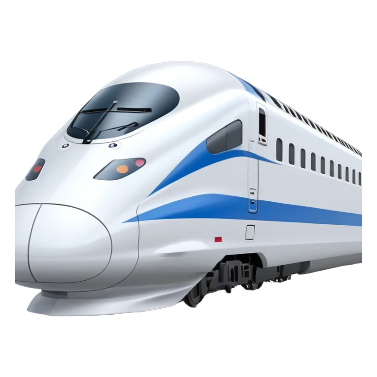 High-Speed Train (Shinkansen) - JR East (Model Year: 2021) (Iconic colour: White with blue) sticker
