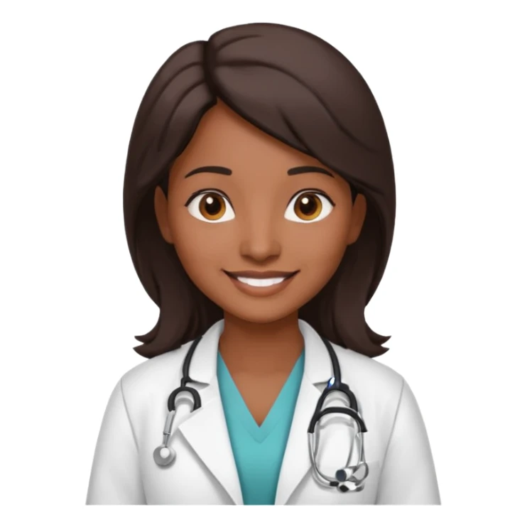 indian woman doctor sticker
