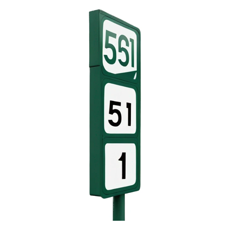 Street sign that says 5051 sticker