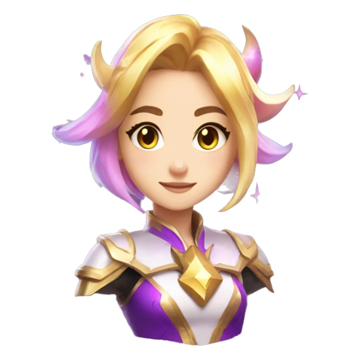 Star guardian lux from league of legends sticker