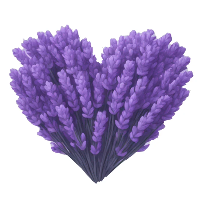 Lavender heart sticker