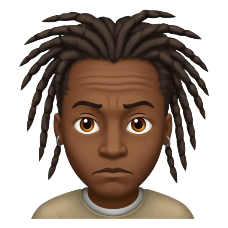 A dread head African American thug  sticker