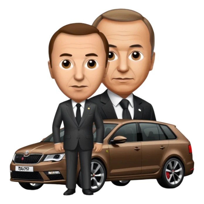 Recep Tayyip Erdoğan Skoda Octavia rs kullanıyor sticker