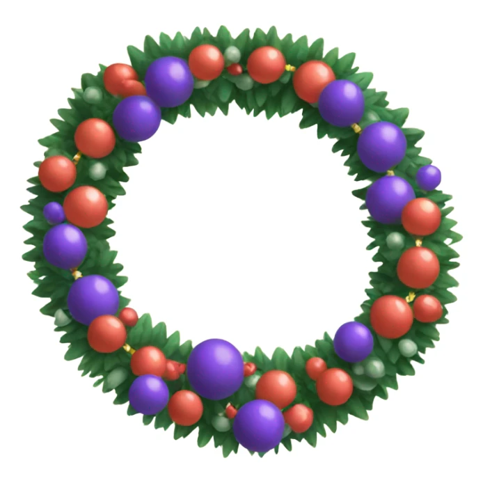 New Year's garland  sticker