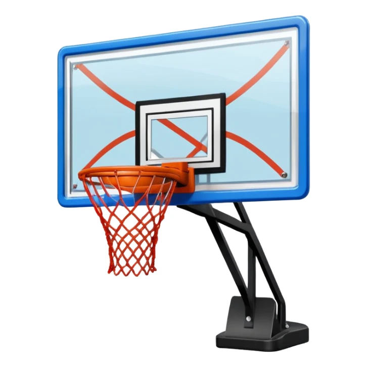 Basketball backboard sticker
