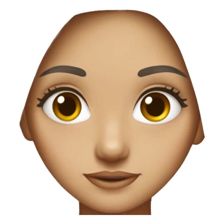 Brunette girl hazel eyes  sticker