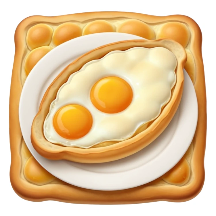 Khachapuri in Adjarian style sticker