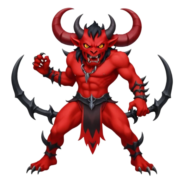 Demon d'animé ou manga sticker