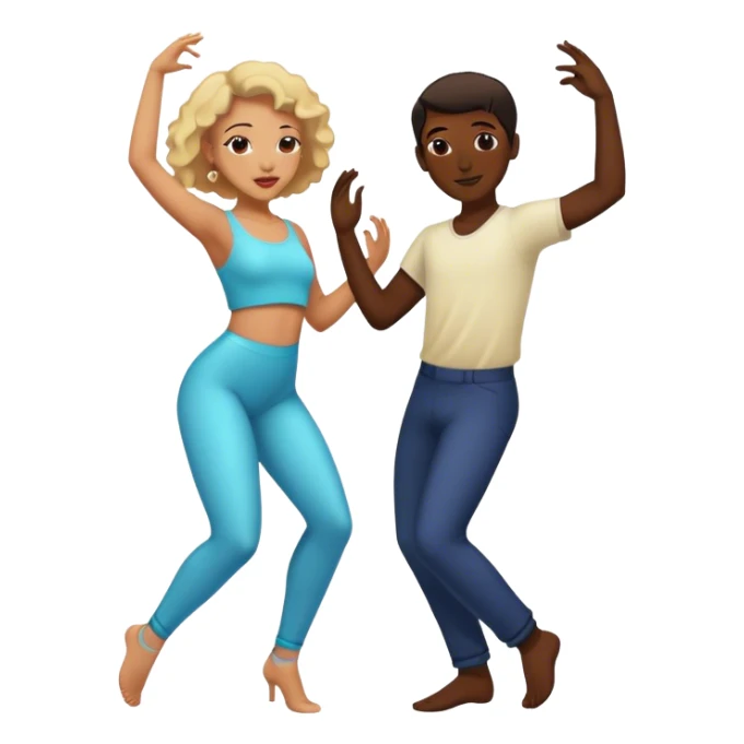 two people dancing sticker