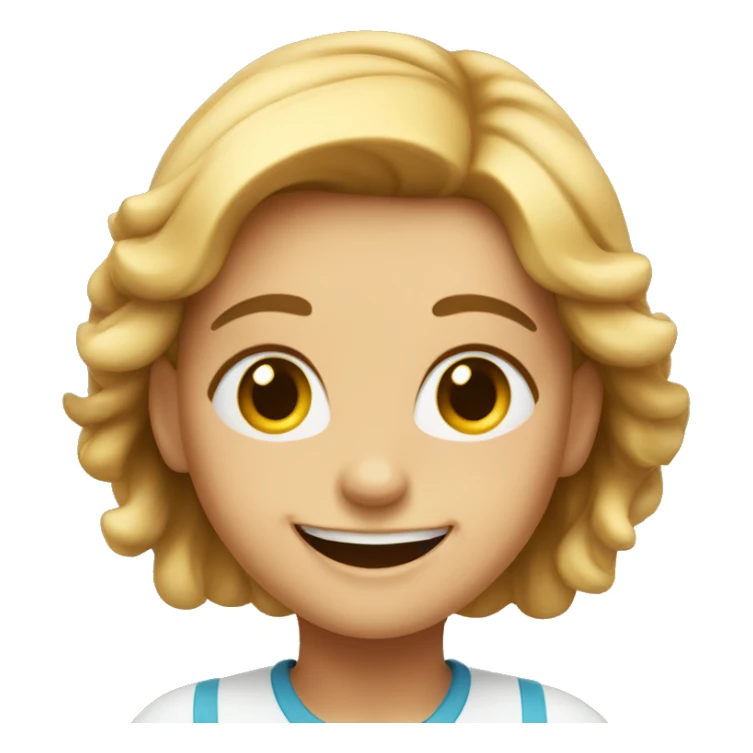 Happy and excited girl sticker